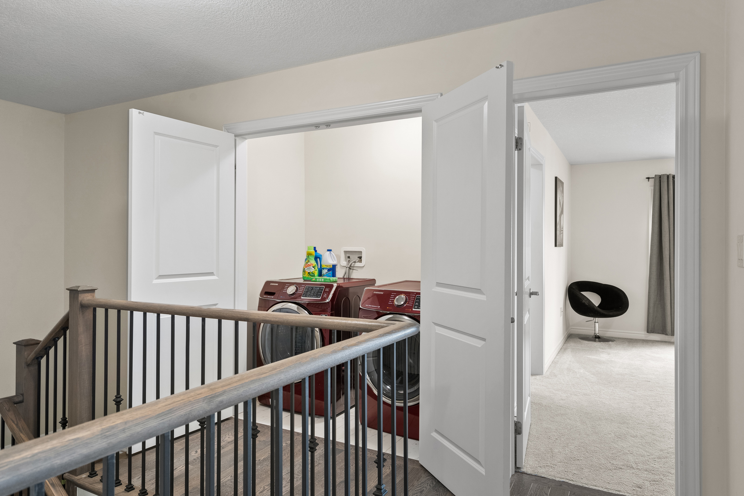 Upper Hallway & Laundry